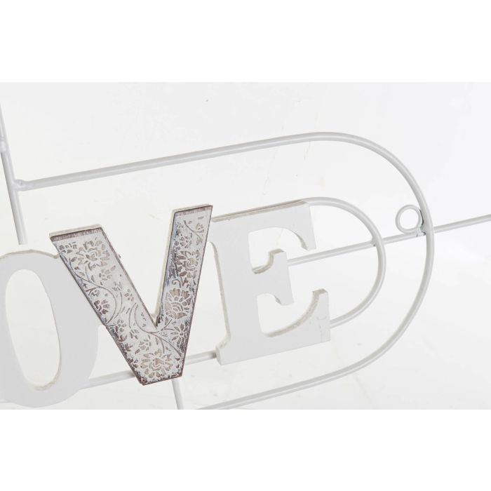 DKD Home Decor Perchero Boho Blanco Negro 6 Unidades 5 x 30 x 51 cm 2