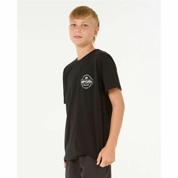 Camiseta de Manga Corta Infantil Rip Curl Staple Negro 3-4 Años 3