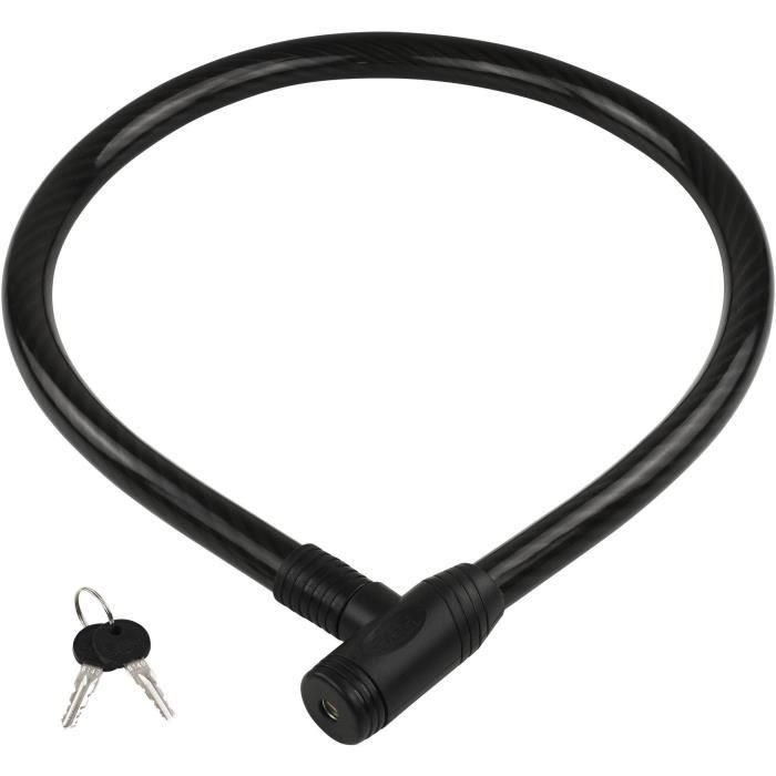 Burg Wachter 570 120 Candado para Bicicleta de Llave, Acero 25mm con Funda PVC