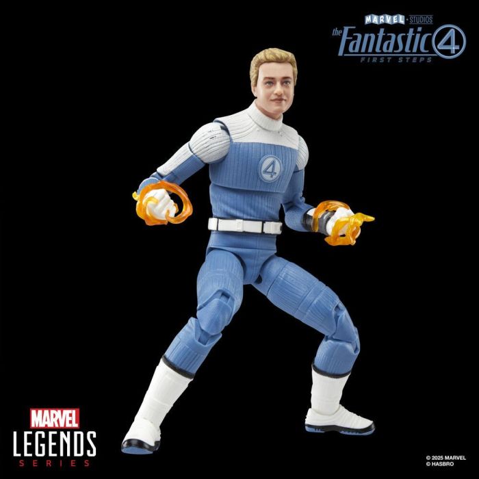 HASBRO Figura Los 4 Fantásticos Johnny Storm (Antorcha Humana) Articulada 15cm con Efecto de Fuego y Accesorios 8