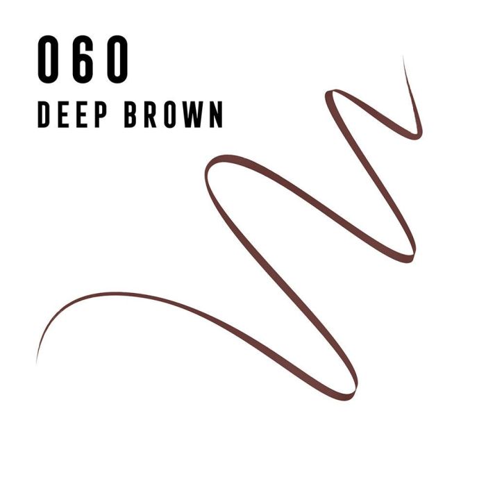 Max Factor Masterpiece Micro Marker Rotulador de Cejas #60-Deep Brown 1 ml - Punta Ultrafina, Duración 24h