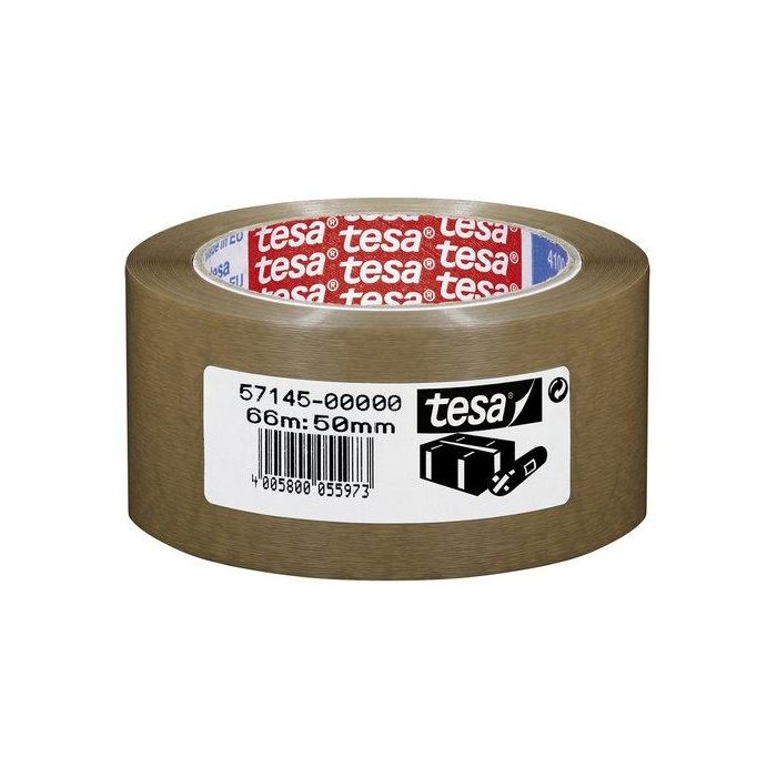 Cinta De Embalaje Tesa Pvc Extra Fuerte Rugoso Rollo 66X50 Marron 6 unidades