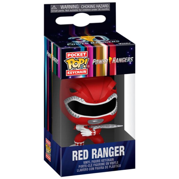 Llavero Pocket POP Power Rangers 30th Anniversary Red Ranger 1 Llavero Pocket POP Power Rangers 30th Anniversary Red Ranger 1