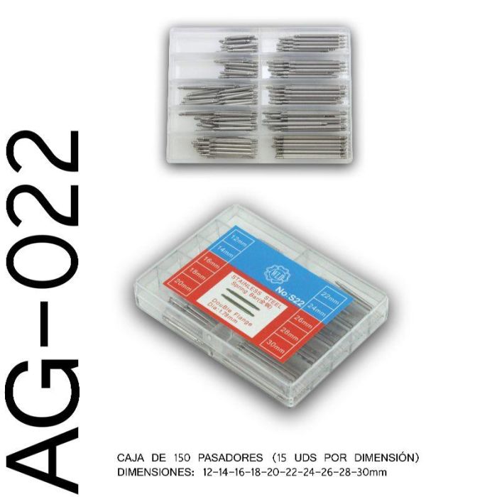 SAMI Pasadores de Doble Muelle, Juego de 10 Medidas de 12 mm a 30 mm para Remaches y Fijaciones