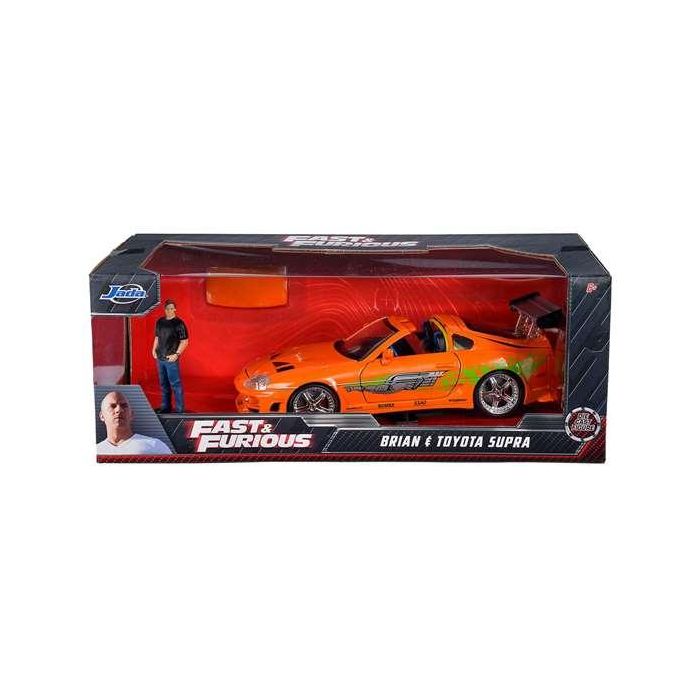 Coche metal supra fast&furious con figura brian escala 1:24 20 Coche metal supra fast&furious con figura brian escala 1:24 20