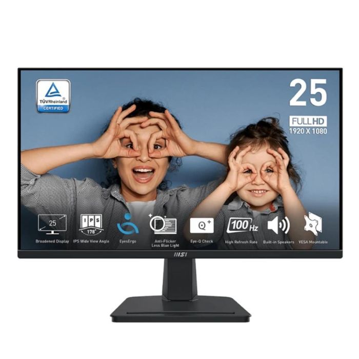 MSI Monitor MP251 24.5" IPS FHD 100Hz Adaptive-Sync 1ms MPRT Pantalla Plana 1920x1080 16:9 VGA HDMI (Modelo: 9S6-3PC2CM-009) MSI Monitor MP251 24.5" IPS FHD 100Hz Adaptive-Sync 1ms MPRT Pantalla Plana 1920x1080 16:9 VGA HDMI (Modelo: 9S6-3PC2CM-009)
