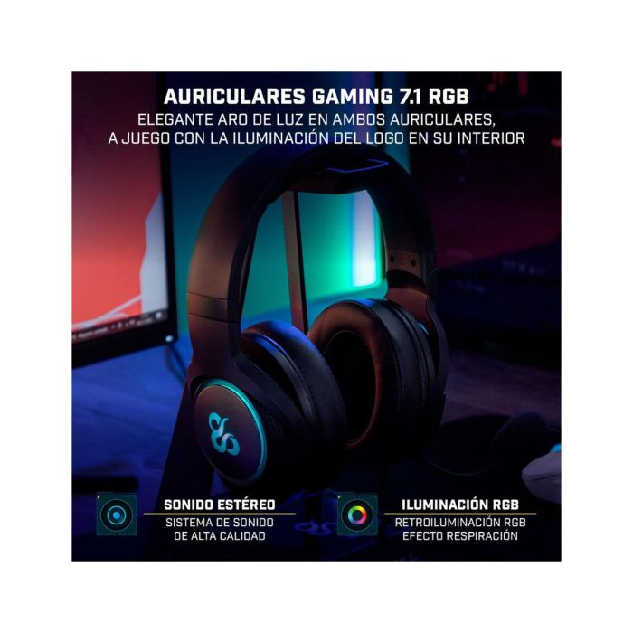 Auriculares con Micrófono Newskill NS-HS-SOBEK-71 Negro 7 Auriculares con Micrófono Newskill NS-HS-SOBEK-71 Negro 7