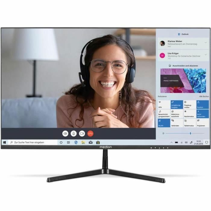 Monitor de pantalla grande - MEDION - AKOYA P52218 MD 20150 - 54,6 cm (22'') Full HD - HDR10 - HDMI - Sin marco