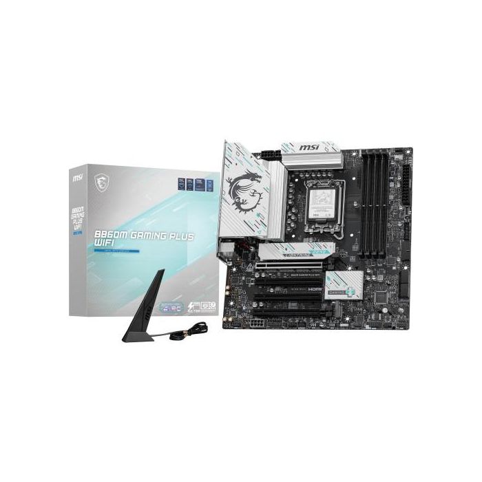 Placa MSI B860M Gaming Plus Wifi,Intel,1851,B860,4Ddr5,Usb 10Gbps,Wifi,Matx Placa MSI B860M Gaming Plus Wifi,Intel,1851,B860,4Ddr5,Usb 10Gbps,Wifi,Matx