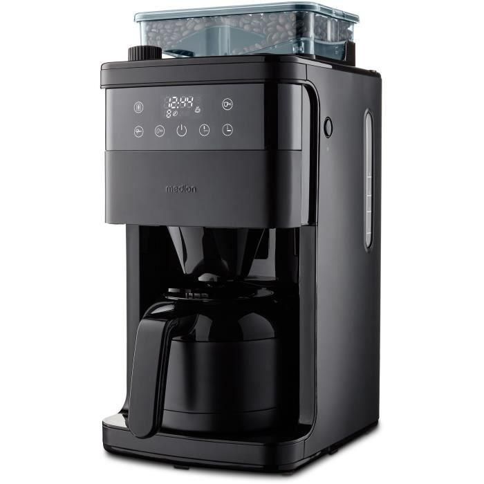 Medion MED4061275225976 Cafetera Digital con Molinillo y Filtro Aislado 1000W 1.0L Negra 0 Medion MED4061275225976 Cafetera Digital con Molinillo y Filtro Aislado 1000W 1.0L Negra 0