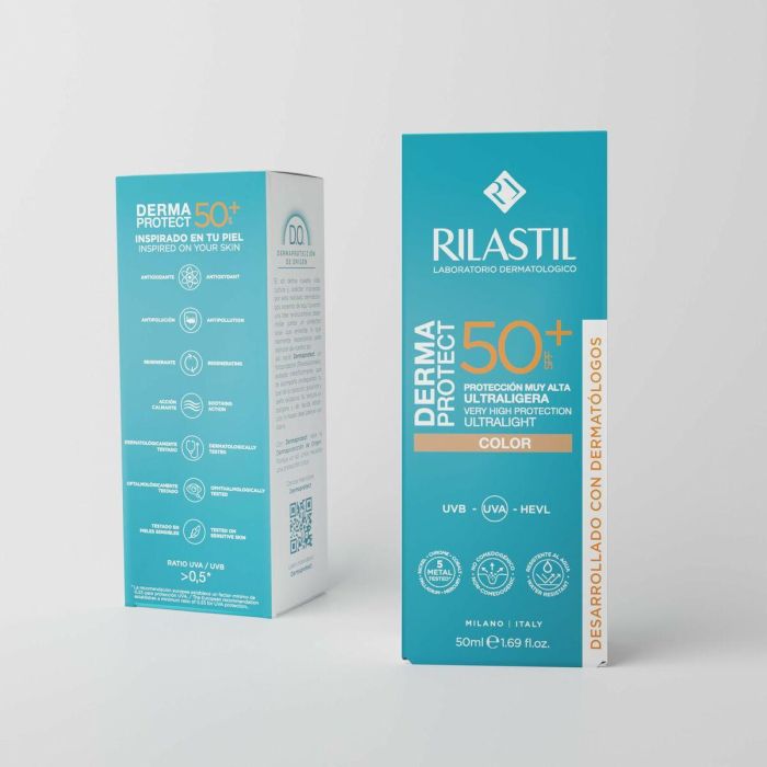 Rilastil Dermaprotect Fotoprotector Ultraligero con Color SPF50+ 50 ml 2