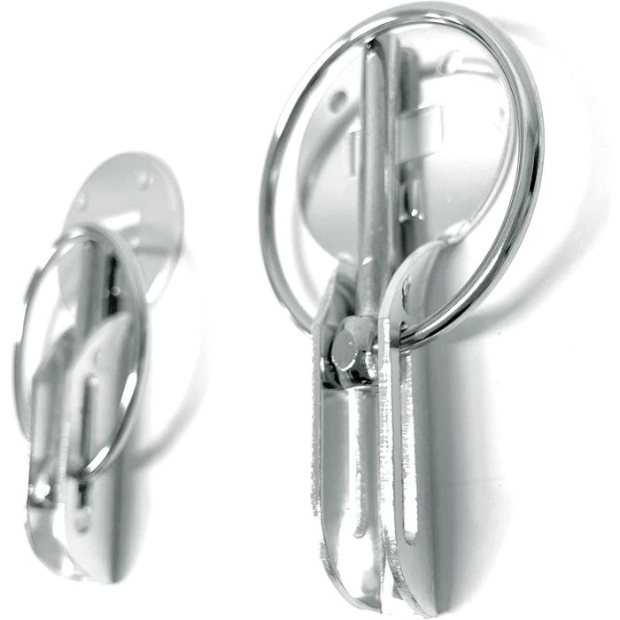 Cierre de capó Plateado Muelle 1