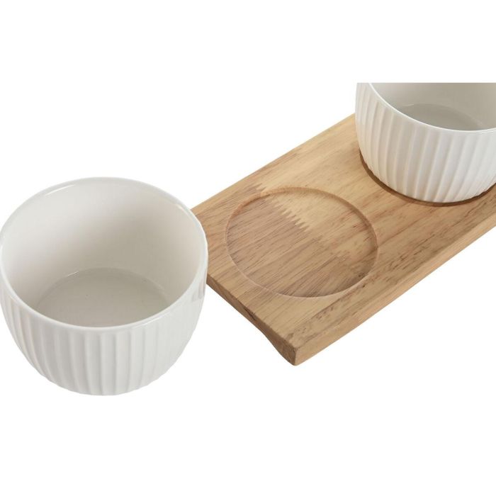 Aperitivo Urban DKD Home Decor Blanco Natural 9.6 x 6.2 x 28 cm Set de 3 2 Aperitivo Urban DKD Home Decor Blanco Natural 9.6 x 6.2 x 28 cm Set de 3 2