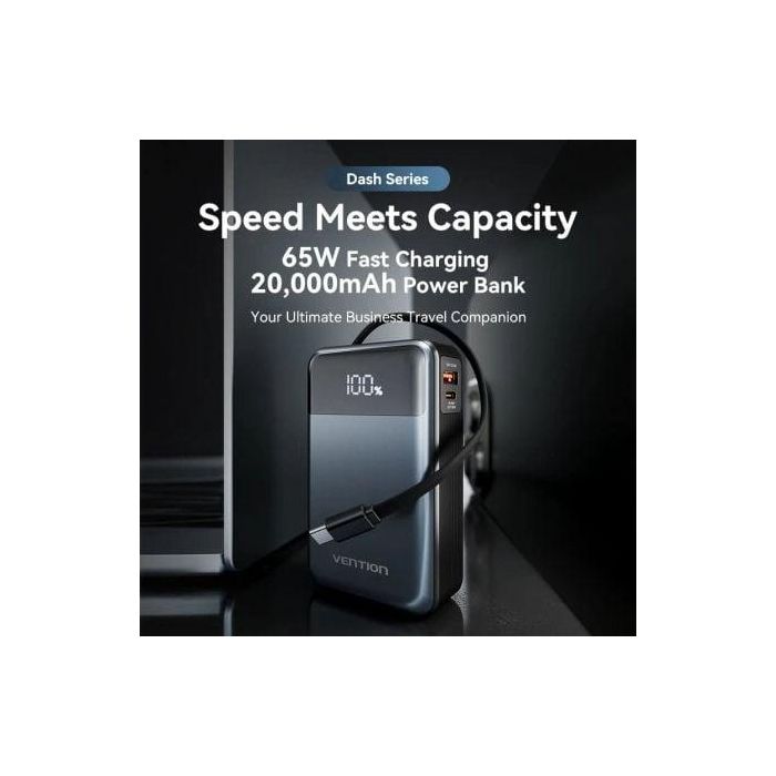 Powerbank 20000mAh Vention FHYB0/ 65W/ Gris 1