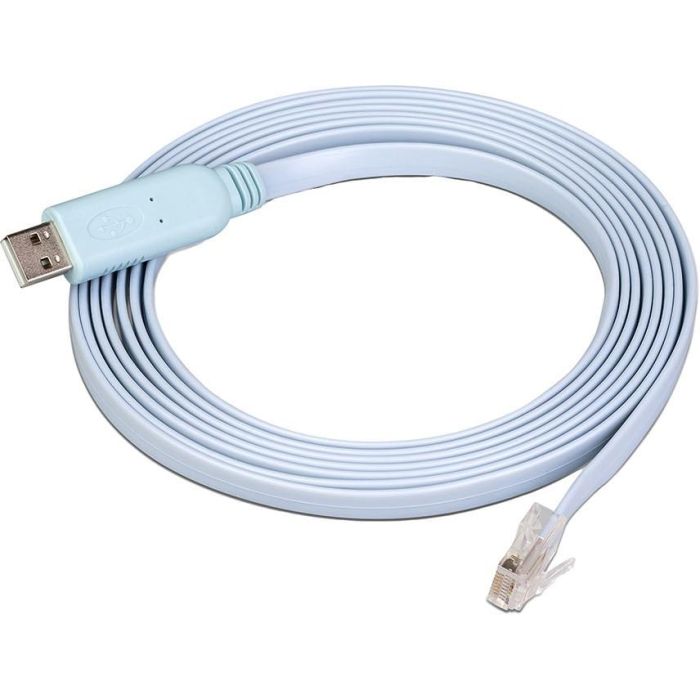 LANCOM Adaptador Serie RJ45/USB USB tipo A a RJ-45, Macho/Macho, 3m, Azul, compatible Windows/Mac/Linux
