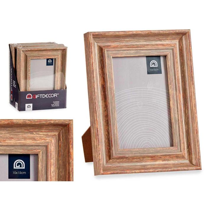 Portafotos Efecto Madera Cobre 10x15 cm Giftdecor - Bronce, Madera (24 Unidades) Portafotos Efecto Madera Cobre 10x15 cm Giftdecor - Bronce, Madera (24 Unidades)