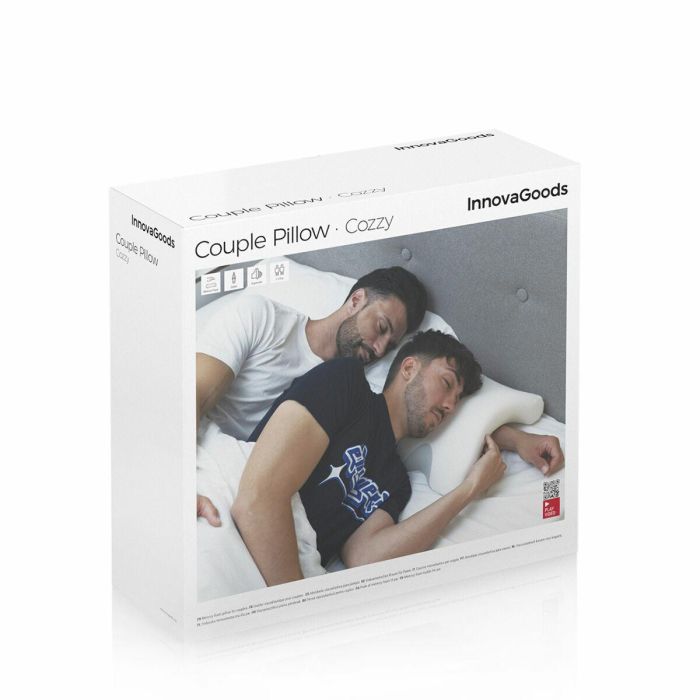 Almohada Viscoelástica Cervical para Parejas Cozzy InnovaGoods 1 Almohada Viscoelástica Cervical para Parejas Cozzy InnovaGoods 1