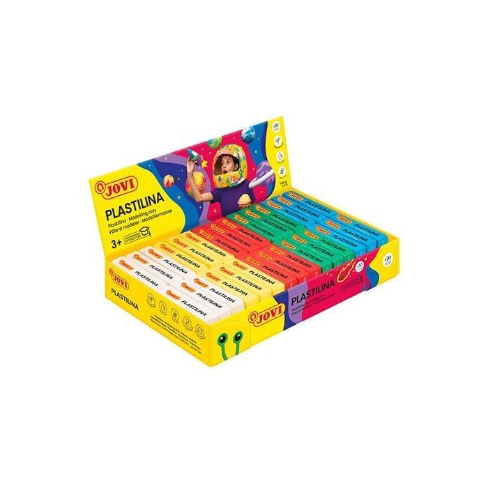 Jovi Plastilina Pastilla 50 gr 6Ud X 5 Colores Surtidos Caja Expositora 30 Ud