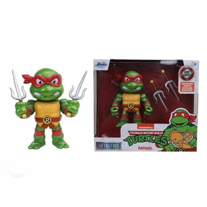 Figura de metal tortugas ninja raphael 10 cm 1