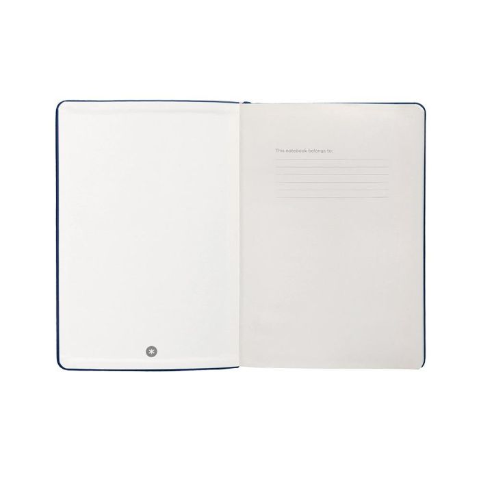 Cuaderno Con Gomilla Antartik Notes Tapa Dura A4 Hojas Rayas Azul Marino 100 Hojas 80 gr Fsc 6