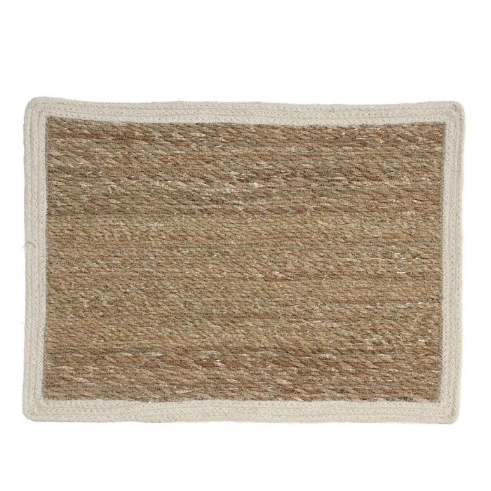DKD Home Decor Individual de Mesa Básicos en Seagrass, Yute y Poliéster Natural Crema 33x0.5x45 cm - Pack de 12 Unidades DKD Home Decor Individual de Mesa Básicos en Seagrass, Yute y Poliéster Natural Crema 33x0.5x45 cm - Pack de 12 Unidades