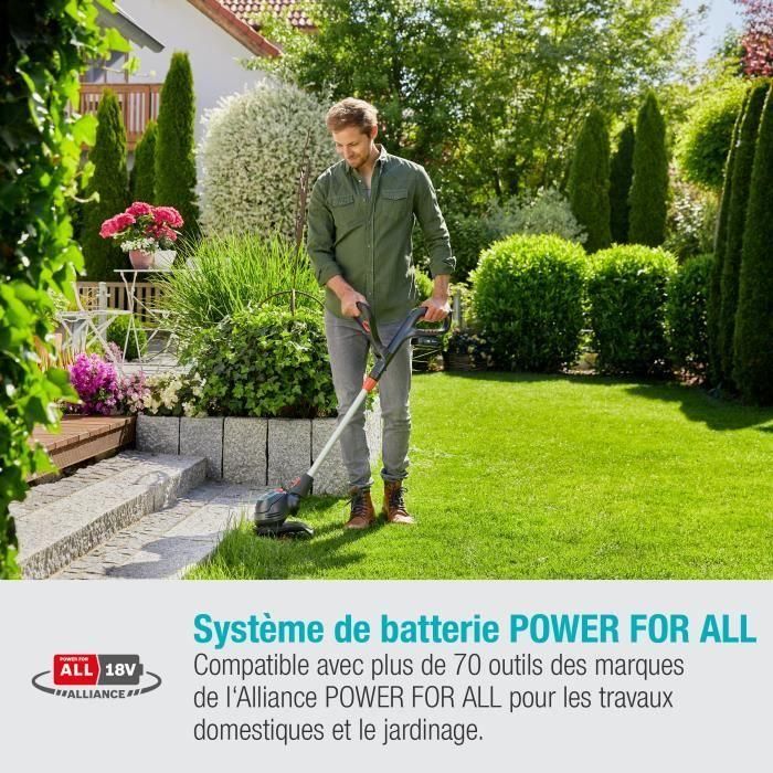 Gardena 23/18V P4A Recortadora de Césped ComfortCut 23cm, 18V 2.5Ah, Batería, Cargador y 7 Cuchillas Incluidas, Mango Telescópico 3 Gardena 23/18V P4A Recortadora de Césped ComfortCut 23cm, 18V 2.5Ah, Batería, Cargador y 7 Cuchillas Incluidas, Mango Telescópico 3