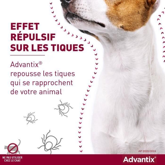 Pipetas antiparasitarias ADVANTIX 6: para perros pequeños de 4 a 10 kg 3