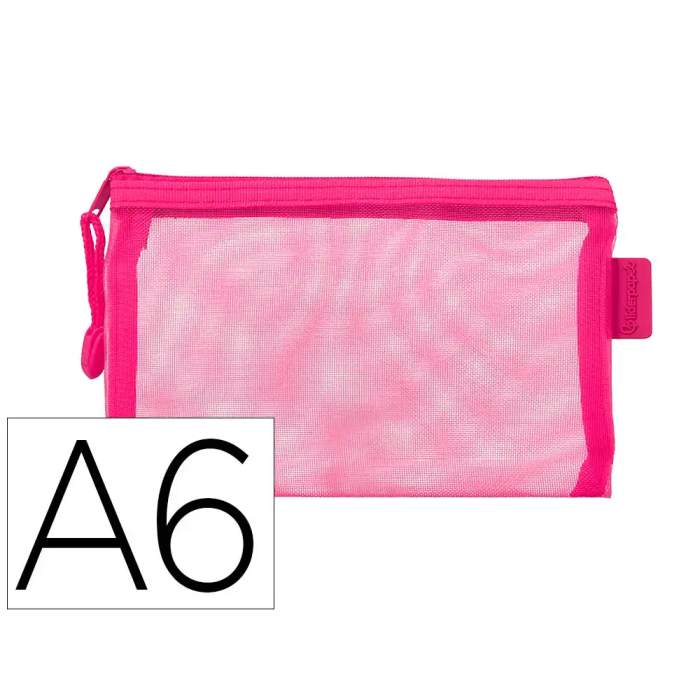 Liderpapel Bolsa Zipper Bag Poliéster Transpirable Multiusos DIN A6 Rosa 0 Liderpapel Bolsa Zipper Bag Poliéster Transpirable Multiusos DIN A6 Rosa 0