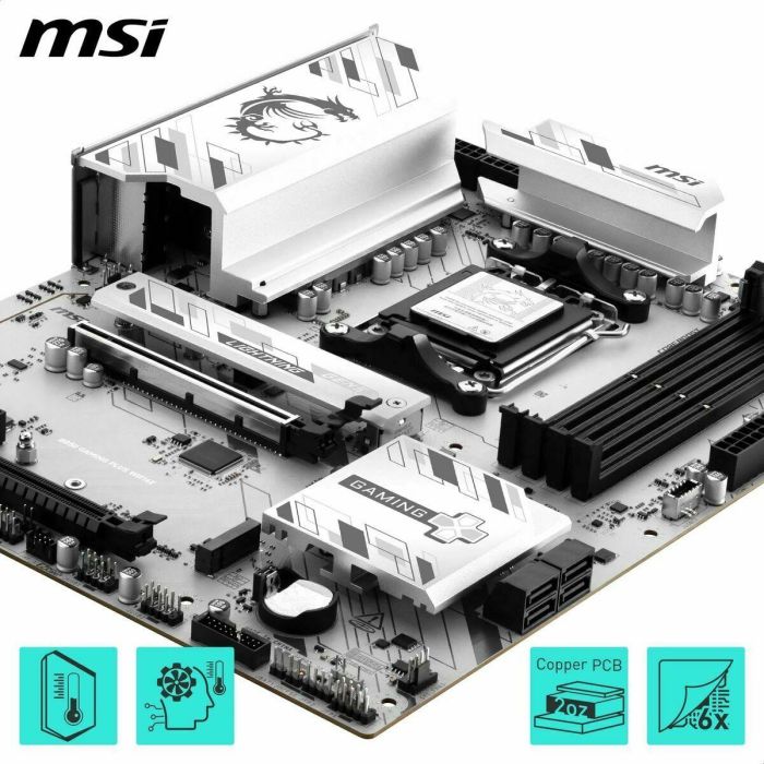 Placa Base MSI B850 GAMING PLUS WIFI6E AMD AM5 4 Placa Base MSI B850 GAMING PLUS WIFI6E AMD AM5 4