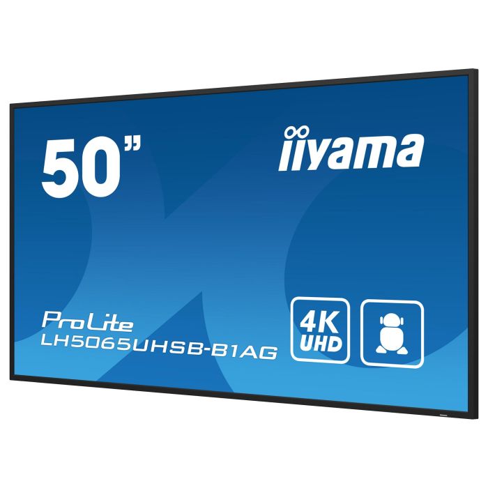 Iiyama LH5065UHSB-B1AG Monitor 50" UHD VA Panel 800cd/m 24/7 Operation 10