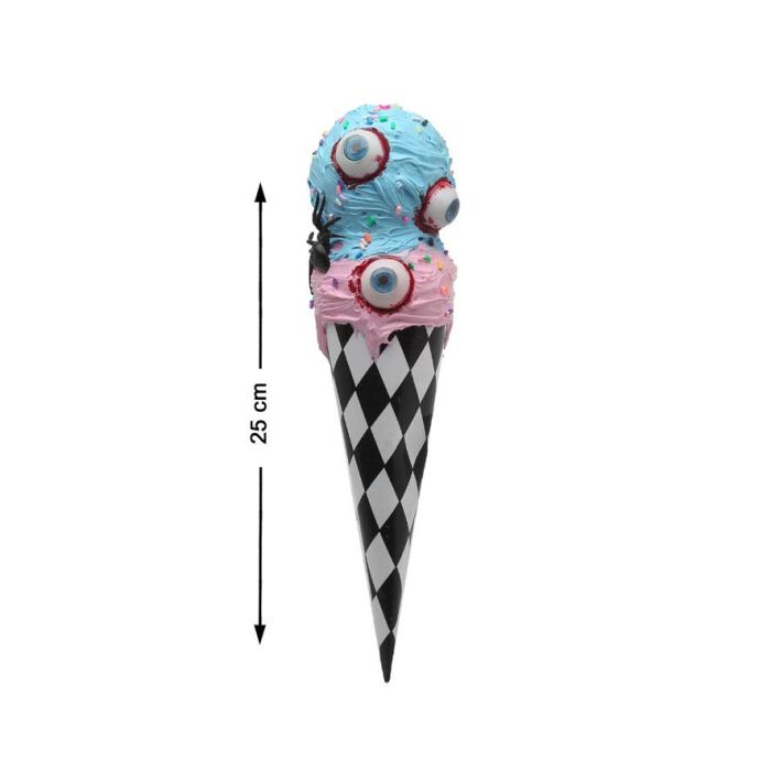Helado Decorativo Halloween Con Ojos Colores Surtidos 25 cm Decoración Fiesta Temática Creepy Cute