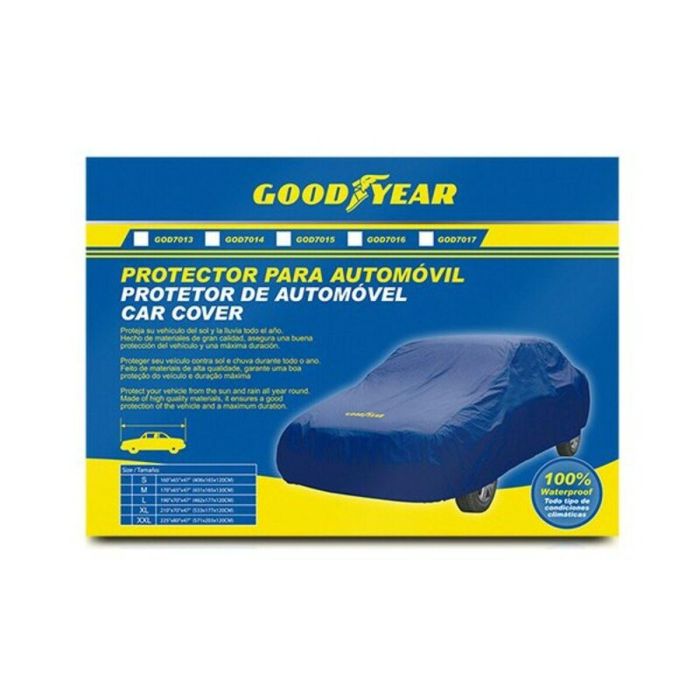 Cubre Coches Goodyear GOD7013 Azul (Talla S) 2 Cubre Coches Goodyear GOD7013 Azul (Talla S) 2