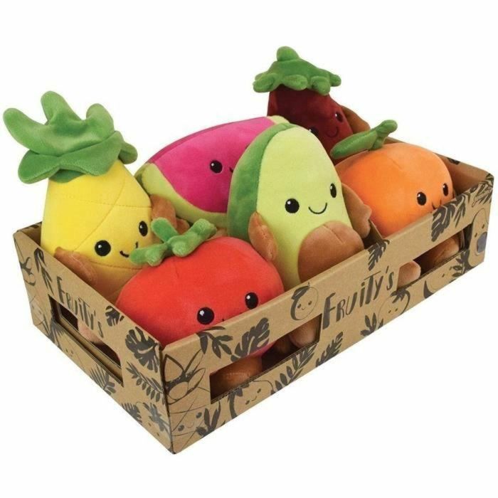 Jemini Caja de Peluches de Frutas y Verduras Fruity, 6 unidades suaves de 17 cm para jugar al mercado: aguacate, naranja, tomate, piña, sandía 3 Jemini Caja de Peluches de Frutas y Verduras Fruity, 6 unidades suaves de 17 cm para jugar al mercado: aguacate, naranja, tomate, piña, sandía 3