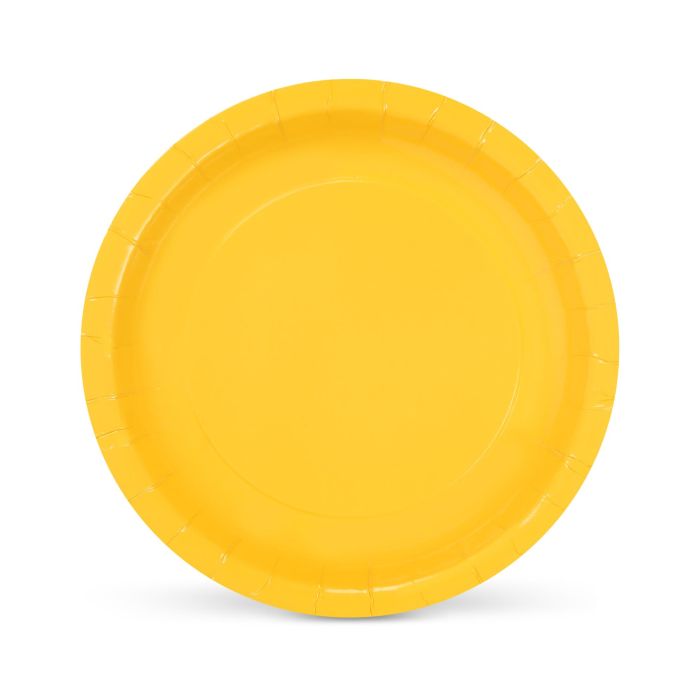 Set de 10 platos de cartón amarillo soja 20 cm Algon (36 Cajas) 2 Set de 10 platos de cartón amarillo soja 20 cm Algon (36 Cajas) 2
