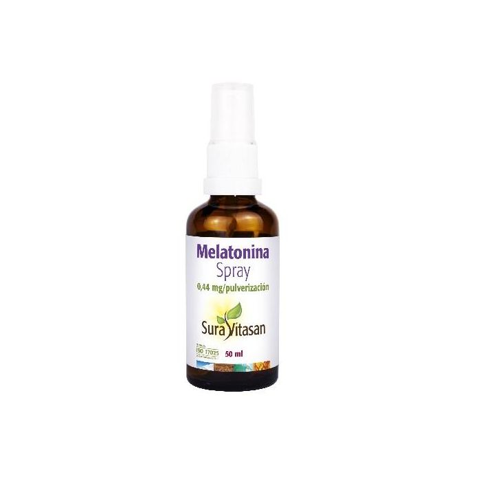 SURA VITASAN Melatonina Spray 50ml Menta - Ayuda a Conciliar el Sueño y Aliviar Jet Lag