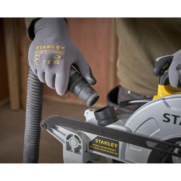 Stanley Fatmax SM1650-QS Sierra de Brazo Radial 254 mm, 1650 W, 4800 rpm, Diámetro Interior 30 mm 5