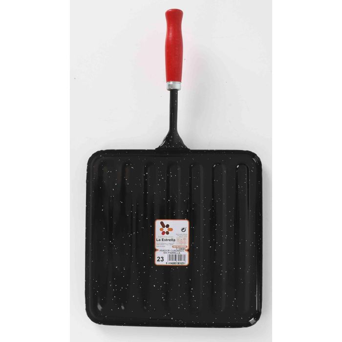 La Estrella Asador Cuadrado Jaspeada 23 cm (10 Unidades)