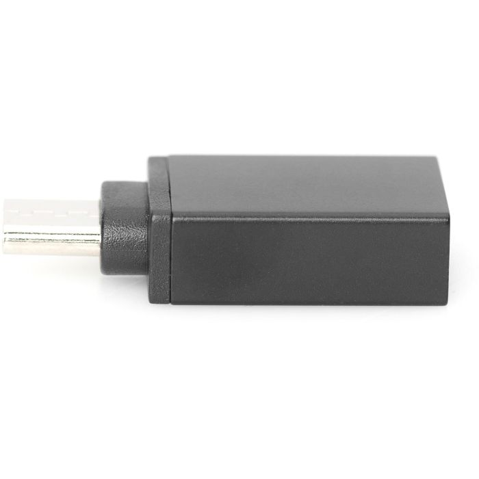Digitus Adaptador USB Type-C Macho a USB-A Hembra Negro - Conector Niquelado, 5 Gbit/s, Corriente 3000mA 1