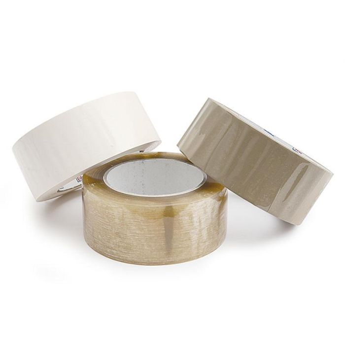 UBIS Precinto Solvente Transparente de Polipropileno 48mm x 125m para Cajas de Cartón con Adhesión Superior Anti-Despegue