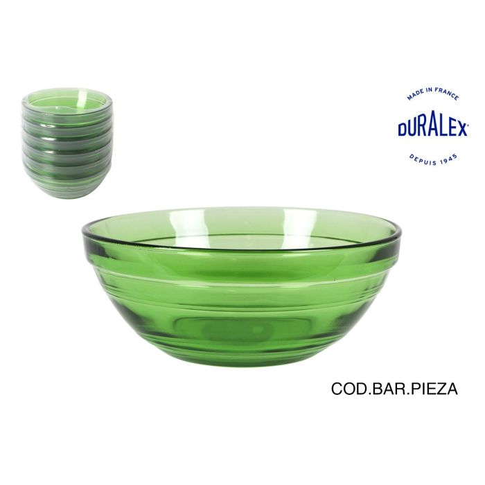 Duralex Bol Apilable Verde Lys Ø14x5.5 cm 500 cc (48 Unidades)