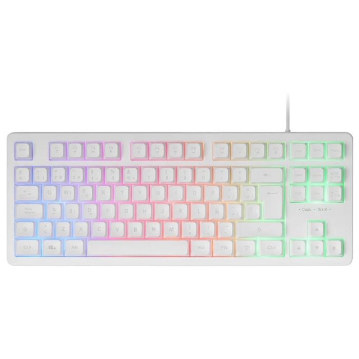 Teclado Mars Gaming MK023 TKL FRGB Blanco