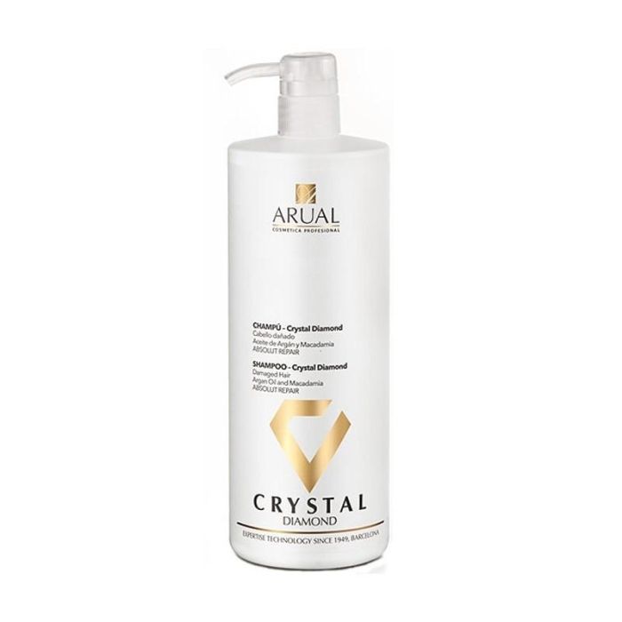 Champú Crystal Diamond 1000ml con Aceite de Argán y Macadamia - Repara y brilla cabellos secos y dañados - Arual Champú Crystal Diamond 1000ml con Aceite de Argán y Macadamia - Repara y brilla cabellos secos y dañados - Arual