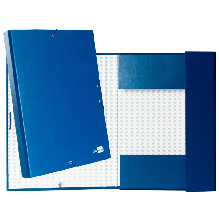 Liderpapel Carpeta Proyectos Folio Lomo 30mm Cartón Forrado Azul 1