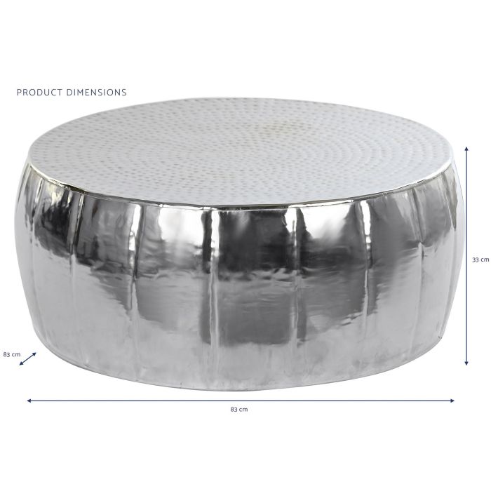 DKD Home Decor Mesa Centro Chic de Metal Plateado 83x83x33 cm Doble Cara 4 DKD Home Decor Mesa Centro Chic de Metal Plateado 83x83x33 cm Doble Cara 4