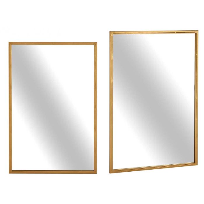 Espejo Rectangular Dorado 90 cm Giftdecor - Cristal y Metal Espejo Rectangular Dorado 90 cm Giftdecor - Cristal y Metal