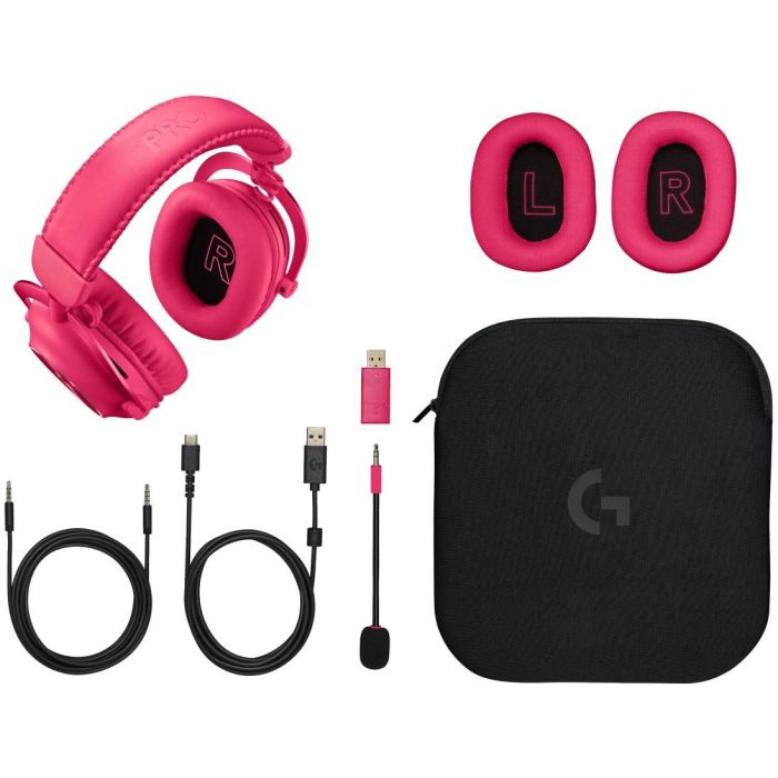 Logitech PRO X 2 Lightspeed WRLS Auriculares Inalámbricos Gaming Sonido Envolvente Rosa 9 Logitech PRO X 2 Lightspeed WRLS Auriculares Inalámbricos Gaming Sonido Envolvente Rosa 9