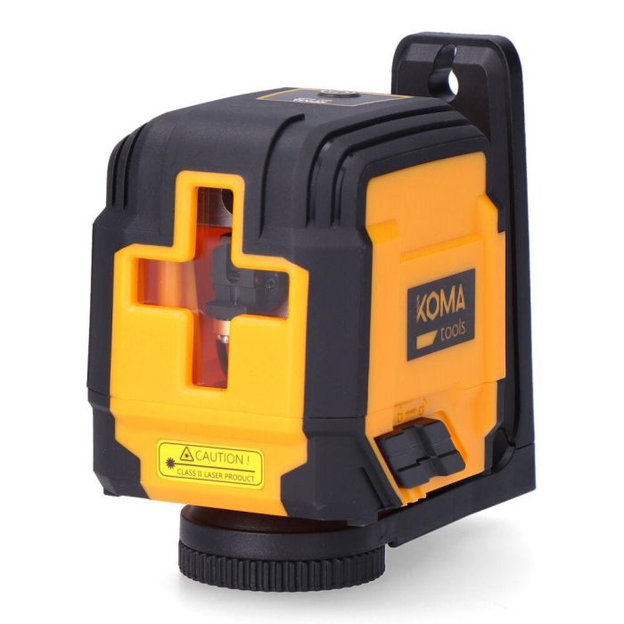 Koma Tools Nivel Láser con Precisión ±3mm a 10m, Alcance 30m, Incluye Funda, Soporte Magnético y Rosca Trípode, IP54 4