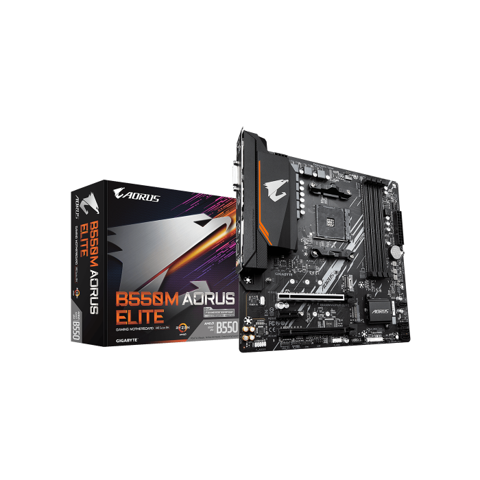 Gigabyte B550M AORUS ELITE Zócalo AM4 Micro ATX AMD B550 Gigabyte B550M AORUS ELITE Zócalo AM4 Micro ATX AMD B550