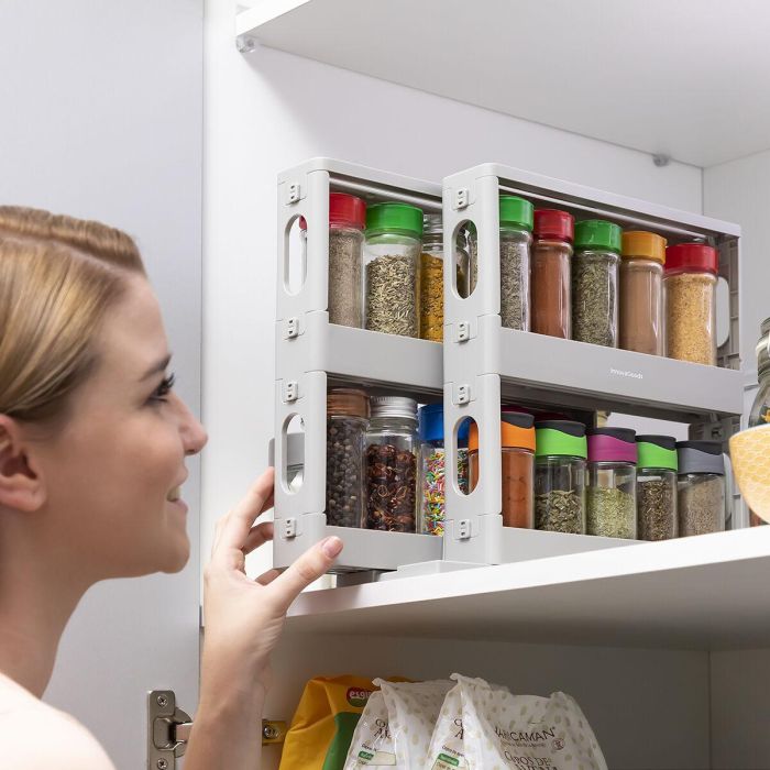 Organizador de Especias Deslizante y Pivotante Rispick InnovaGoods 6 Organizador de Especias Deslizante y Pivotante Rispick InnovaGoods 6