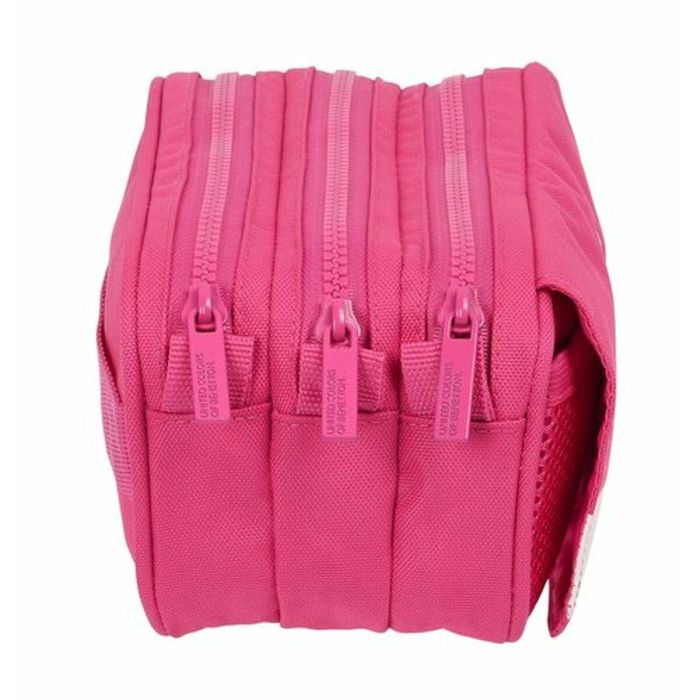 Portatodo Triple Benetton Raspberry 21,5 x 10 x 8 cm Fucsia 2 Portatodo Triple Benetton Raspberry 21,5 x 10 x 8 cm Fucsia 2